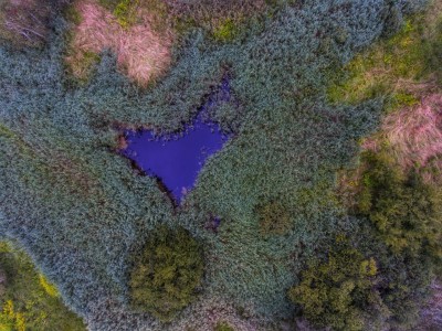 Jezera v obliki srca za Valentinovo