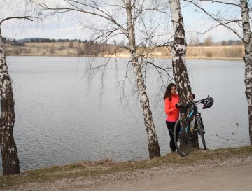 Kočevsko jezero | Moja jezera | Vsa slovenska jezera s kolesom | Manca Korelc